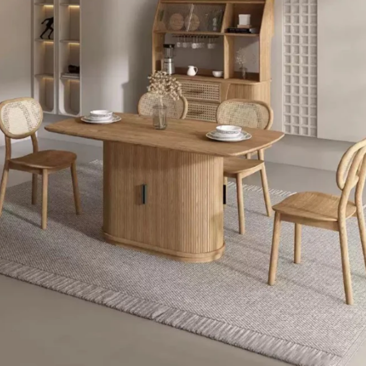 TAMBOUR Modern Solid Wood Dining Table