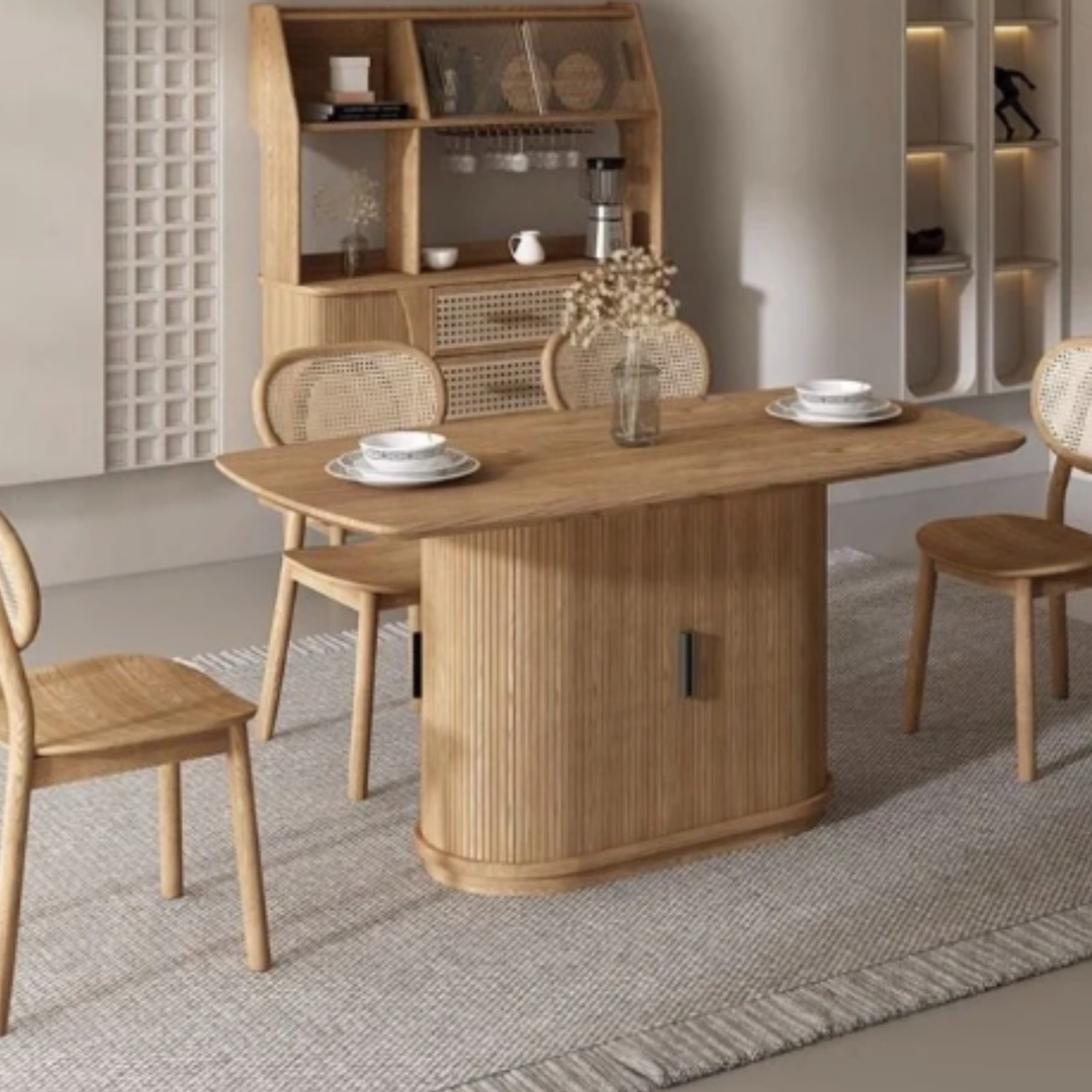 TAMBOUR Modern Solid Wood Dining Table