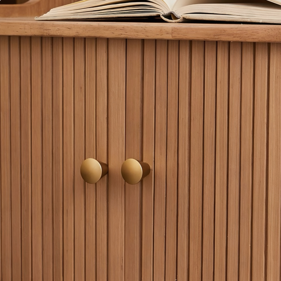 AVELIN Modern Solid Wood Bedside Table