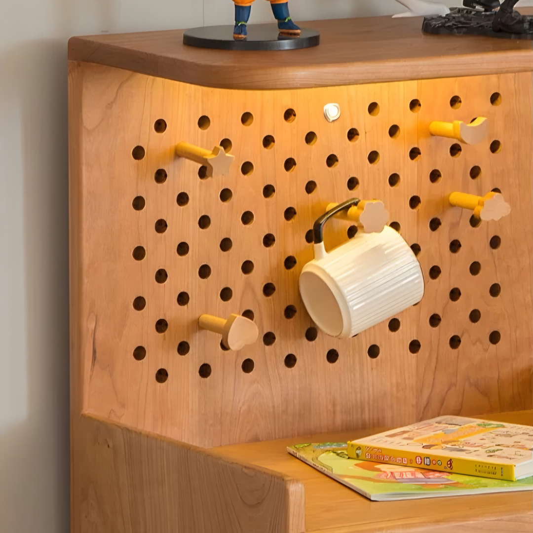 NOLEN Japandi Solid Wood Bedside Table
