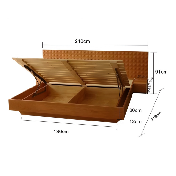 KASORI Modern Solid Wood Bedframe