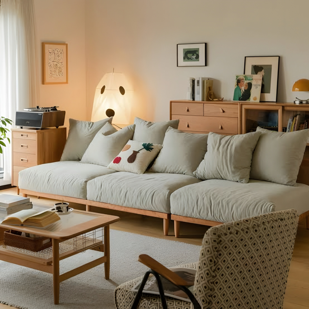 TAVRENN Japandi Fabric Sofa