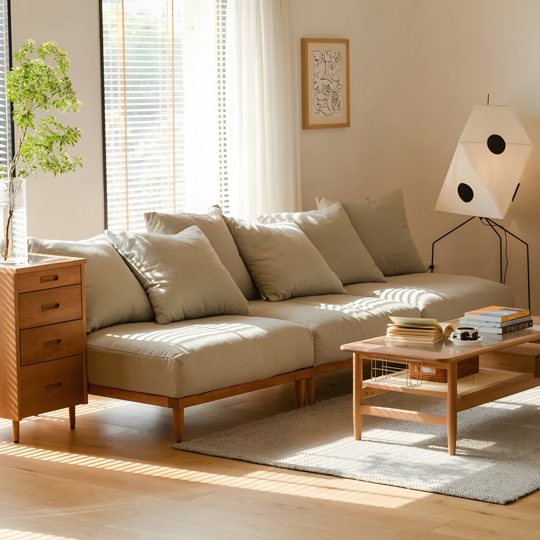 TAVRENN Japandi Fabric Sofa