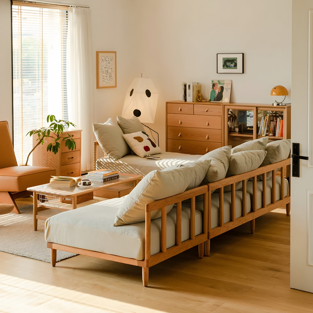 TAVRENN Japandi Fabric Sofa