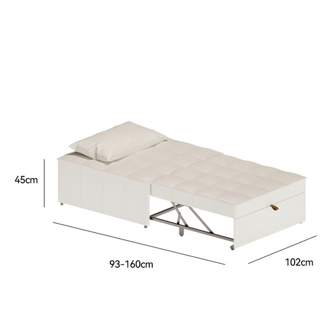 NESTHARE Modern Leather Sofa Bed
