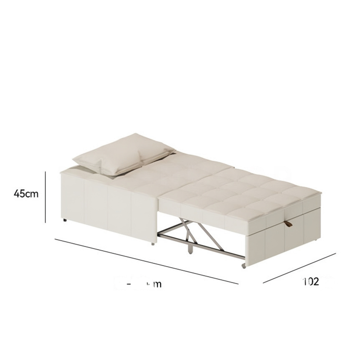 NESTHARE Modern Leather Sofa Bed