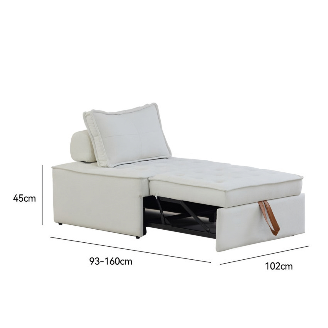 NESTHARE Modern Leather Sofa Bed