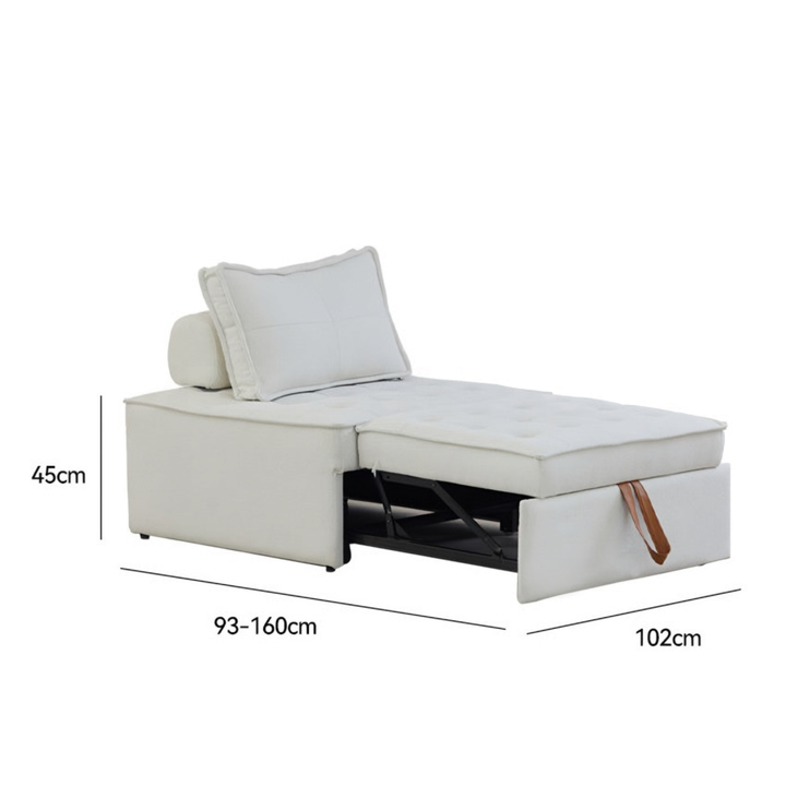 NESTHARE Modern Leather Sofa Bed