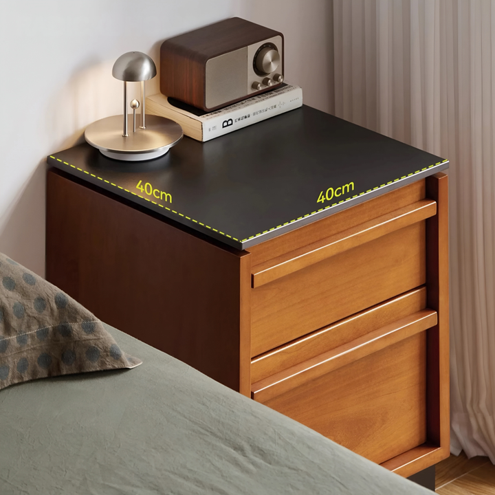 LORIENZA Modern Solid Wood Side Table