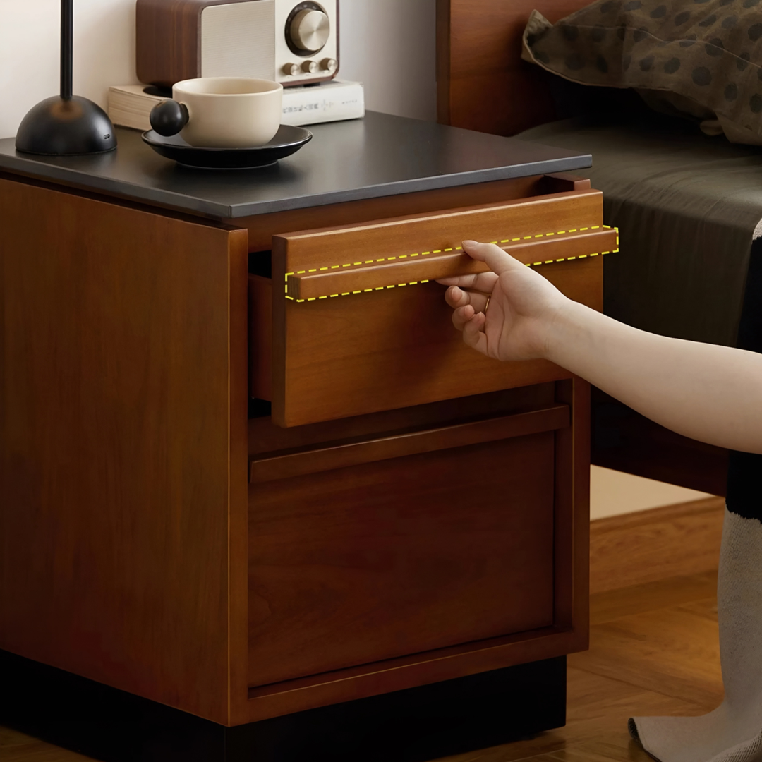 LORIENZA Modern Solid Wood Side Table