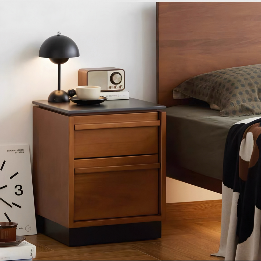 LORIENZA Modern Solid Wood Side Table