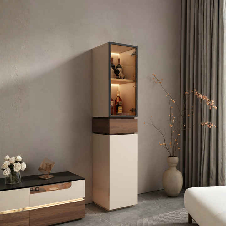 CALDIVO Modern Display Storage Cabinet