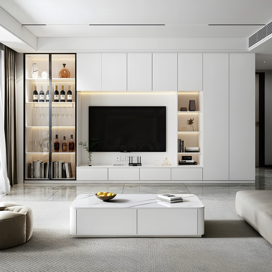 LEVORA Modern Floating TV Console Cabinet