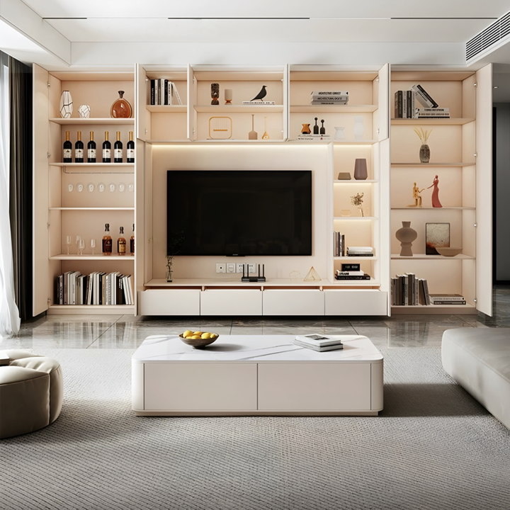 LEVORA Modern Floating TV Console Cabinet