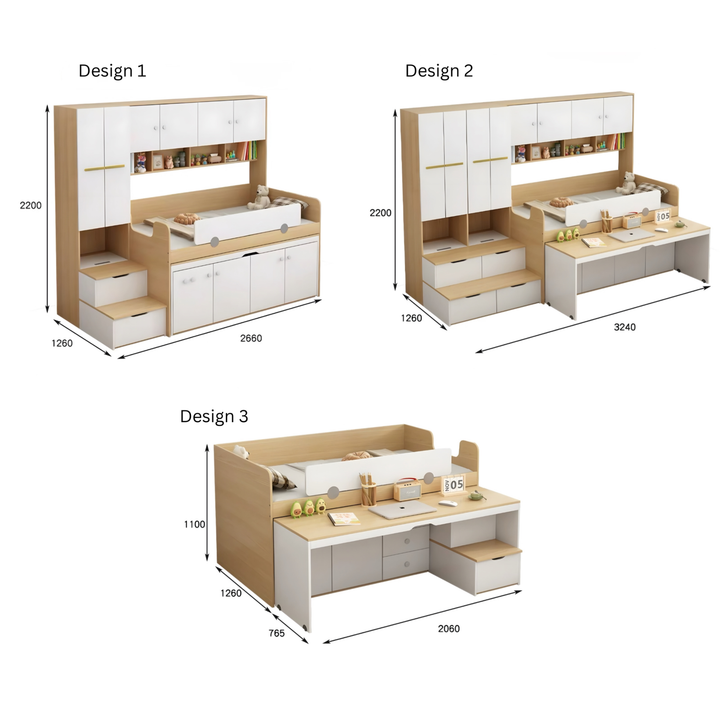 QORI Modern Multipurpose Storage Bedframe - Cassa Haus Singapore