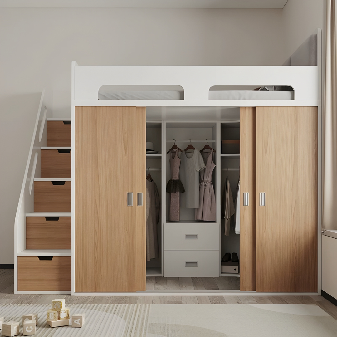 OVI Modern Wardrobe Storage Bedframe