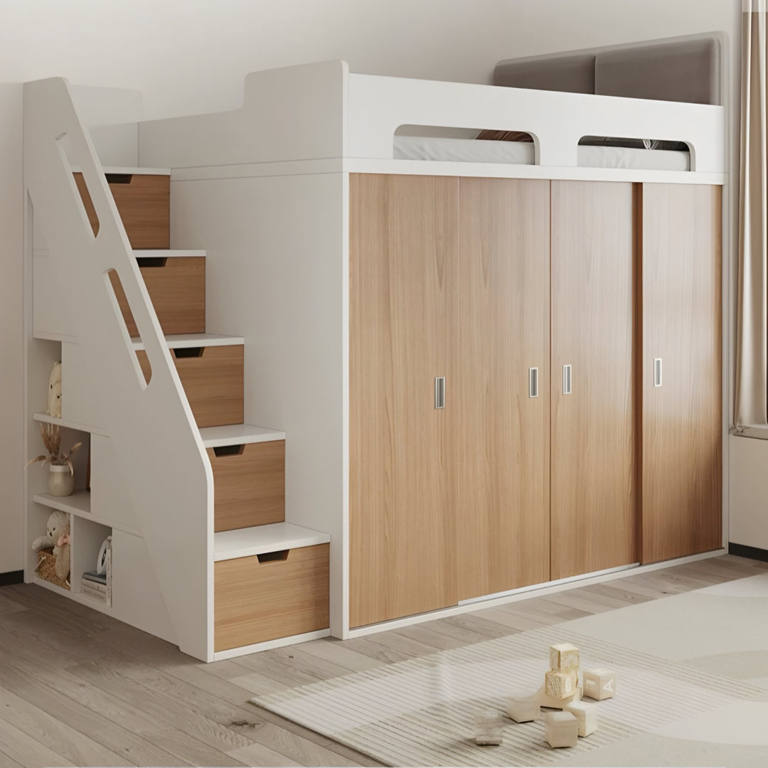 OVI Modern Wardrobe Storage Bedframe