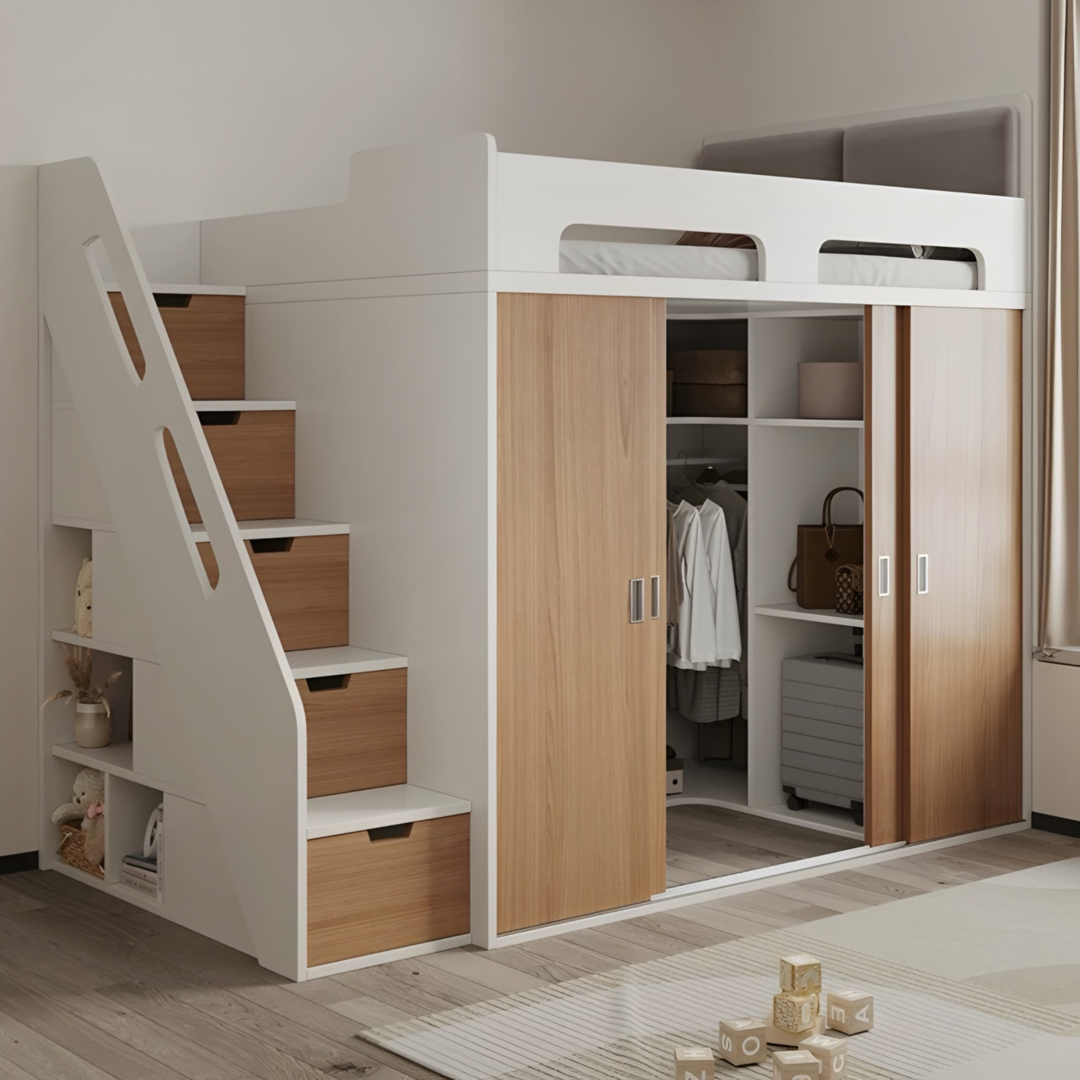 OVI Modern Wardrobe Storage Bedframe