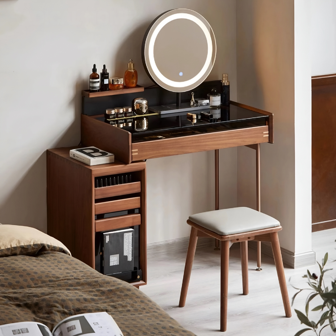 WALDRIQ Aesop Solid Wood Vanity Table