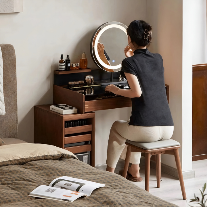 WALDRIQ Aesop Solid Wood Vanity Table