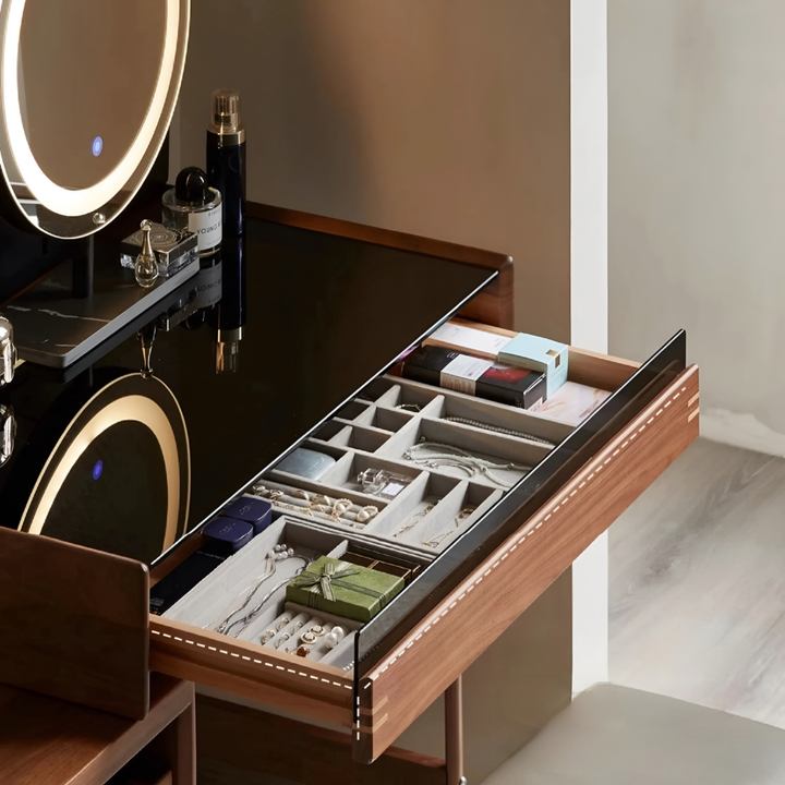 WALDRIQ Aesop Solid Wood Vanity Table