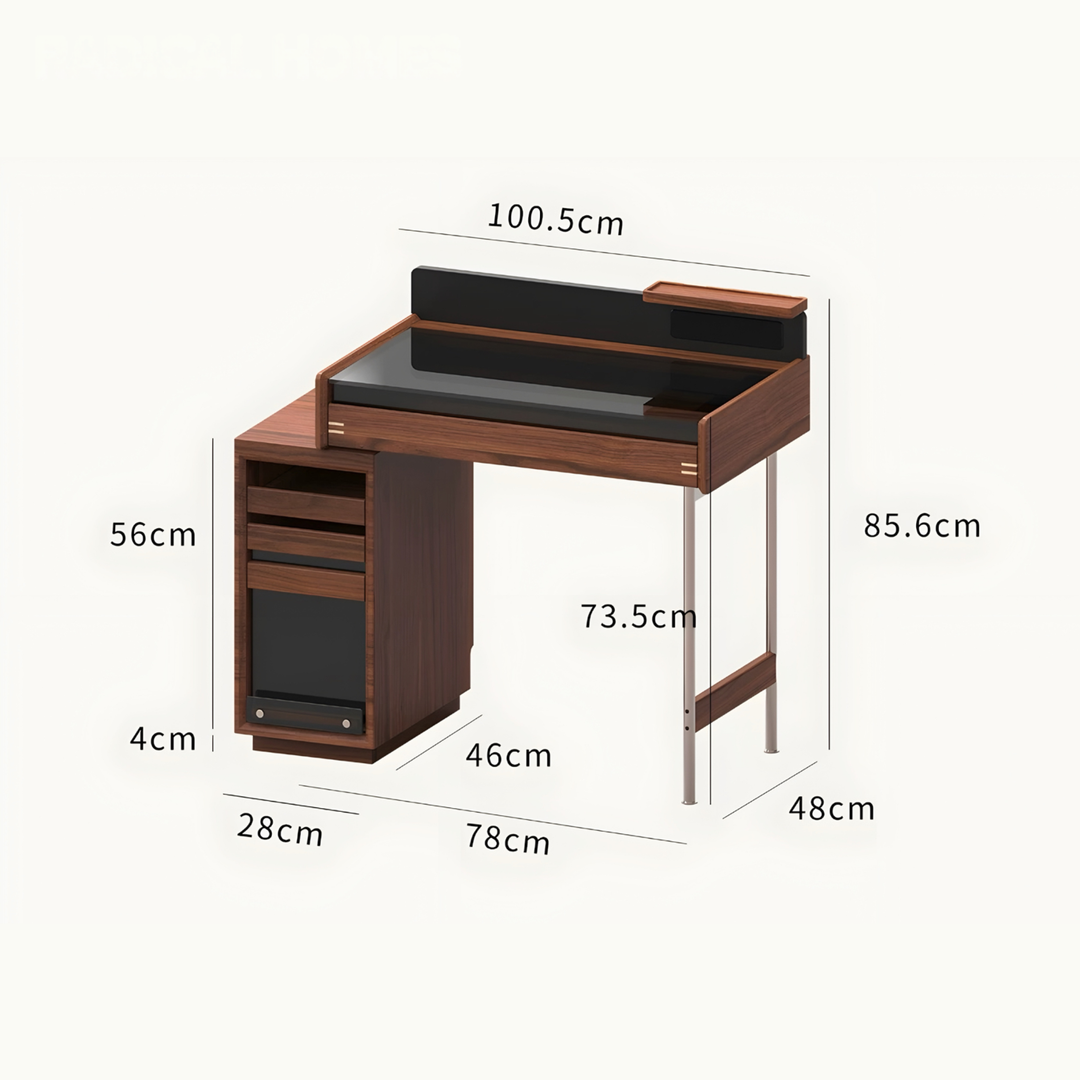 WALDRIQ Aesop Solid Wood Vanity Table