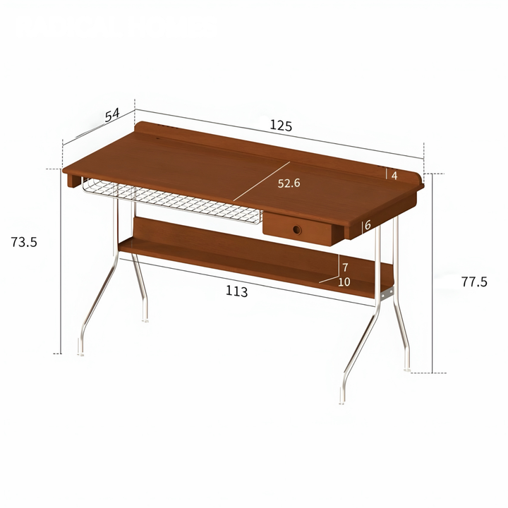 FELDON Modern Solid Wood Study Table
