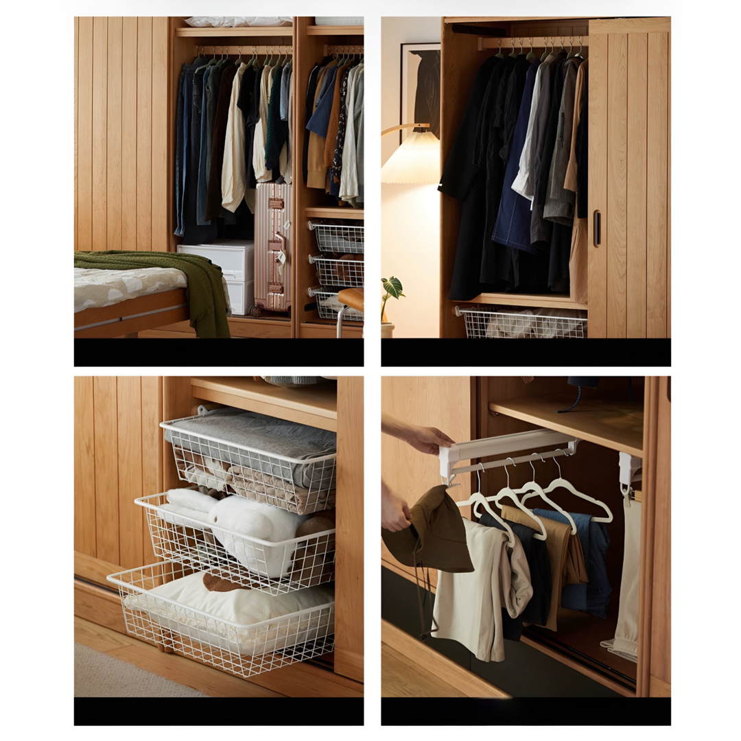 TOVASHI Japandi Solid Wood Wardrobe