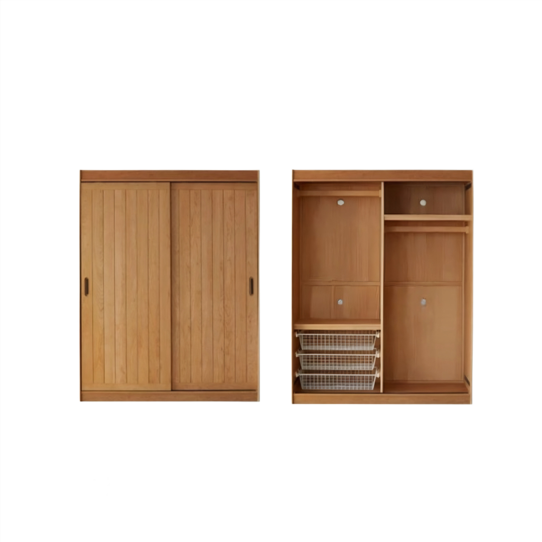 TOVASHI Japandi Solid Wood Wardrobe