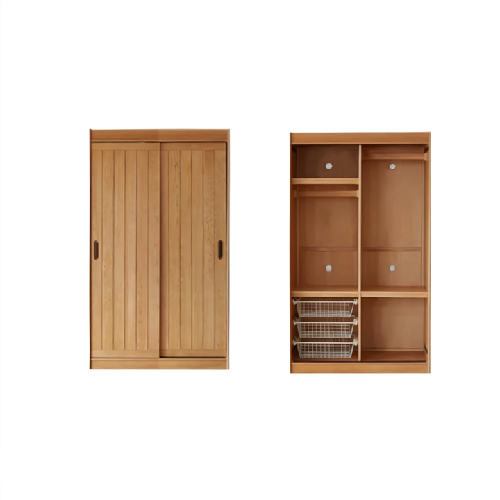 TOVASHI Japandi Solid Wood Wardrobe