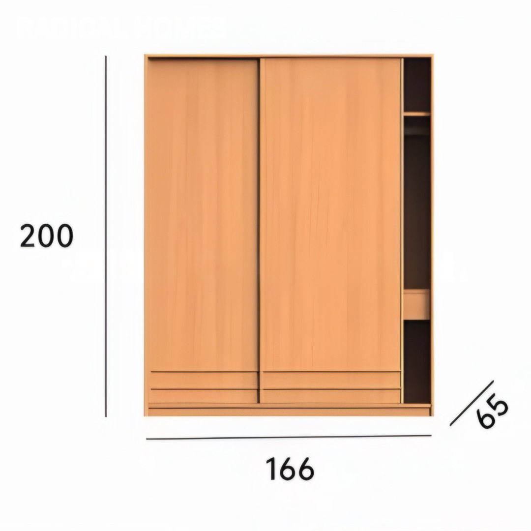 SENKYO Japandi Solid Wood Wardrobe