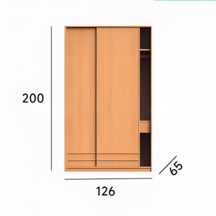 SENKYO Japandi Solid Wood Wardrobe