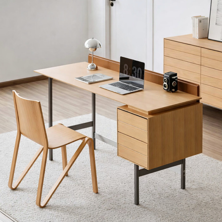 WILFRED Scandinavian Solid Wood Study Table