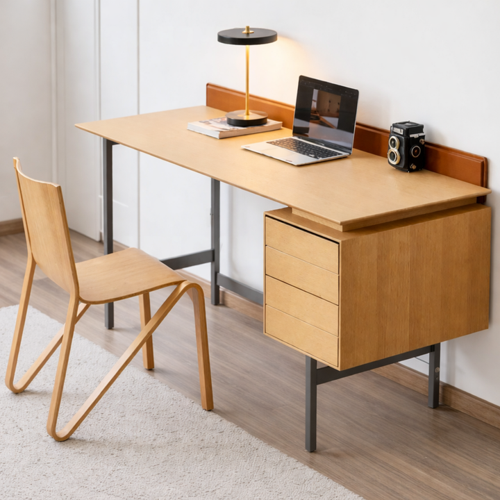 WILFRED Scandinavian Solid Wood Study Table