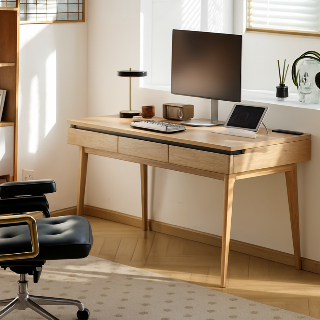DUNCAN Modern Solid Wood Study Table