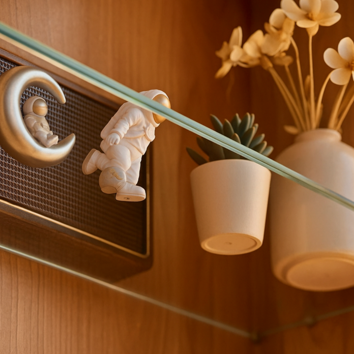 SOROKI Japandi Solid Wood Display Cabinet