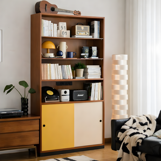 MORVANE Modern Solid Wood Display Shelf - Cassa Haus Singapore