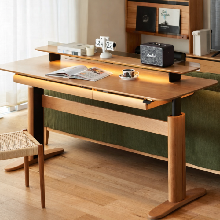 DOUGLAS Modern Solid Wood Adjustable Study Table
