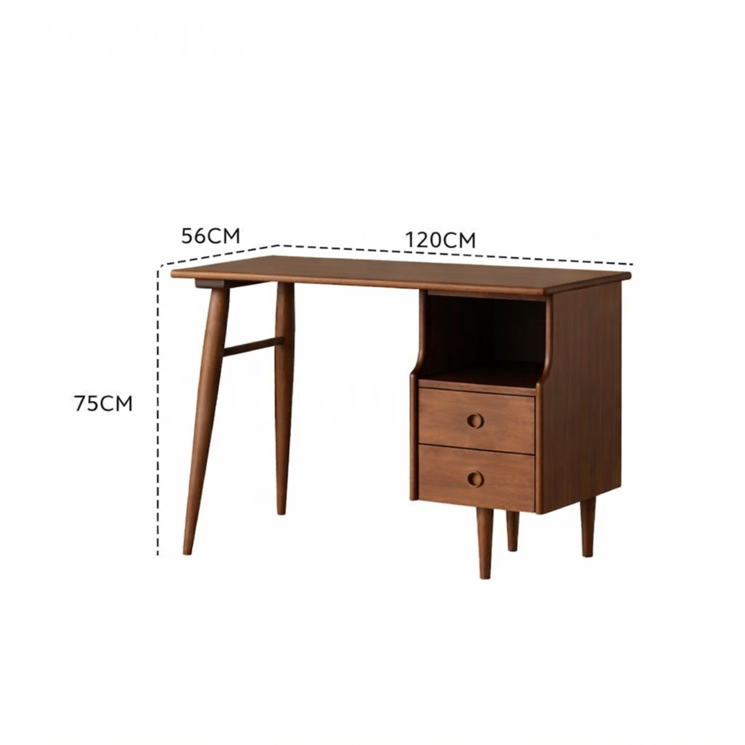MALCOLM Modern Solid Wood Study Table Desk