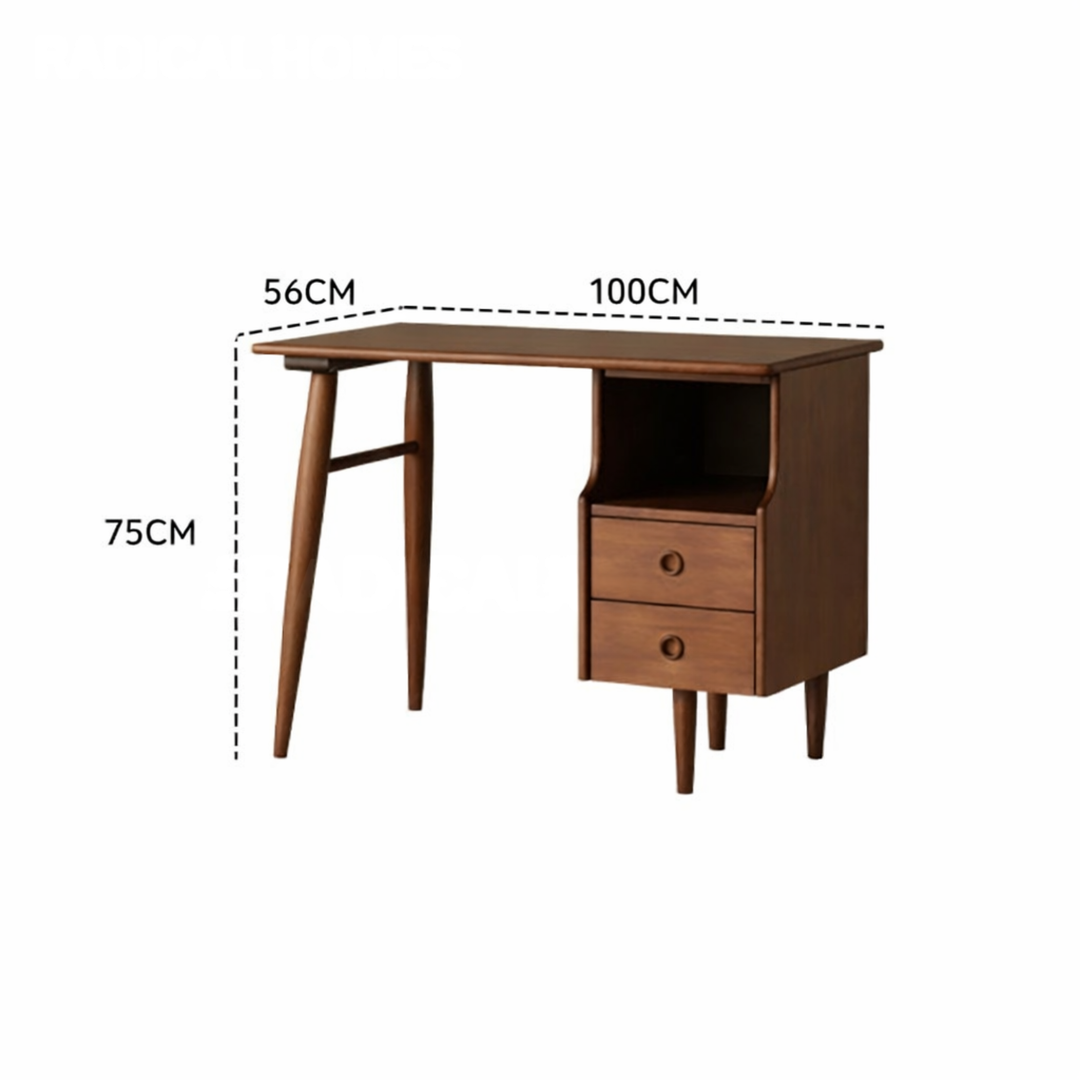 MALCOLM Modern Solid Wood Study Table Desk