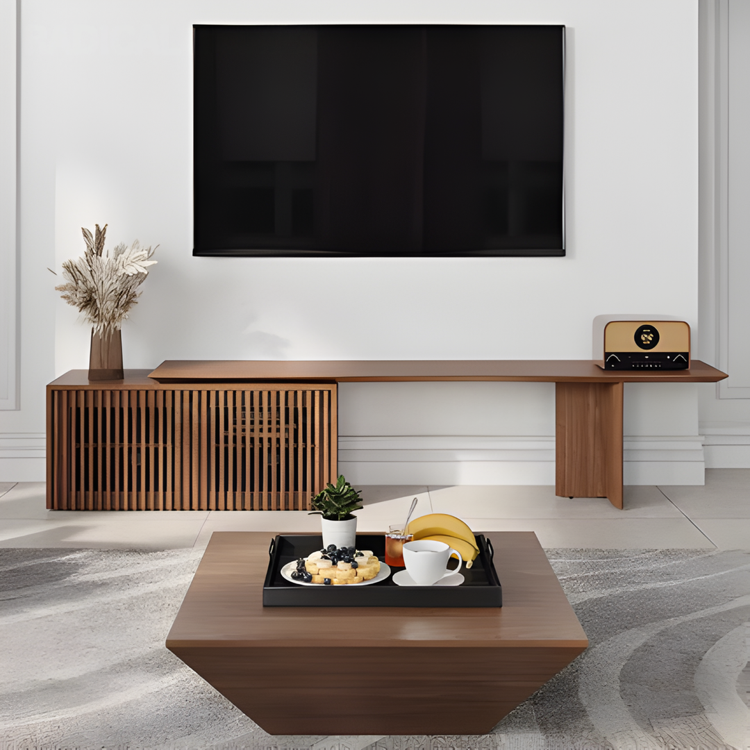 KINOKU Wabi Sabi Solid Wood TV Console
