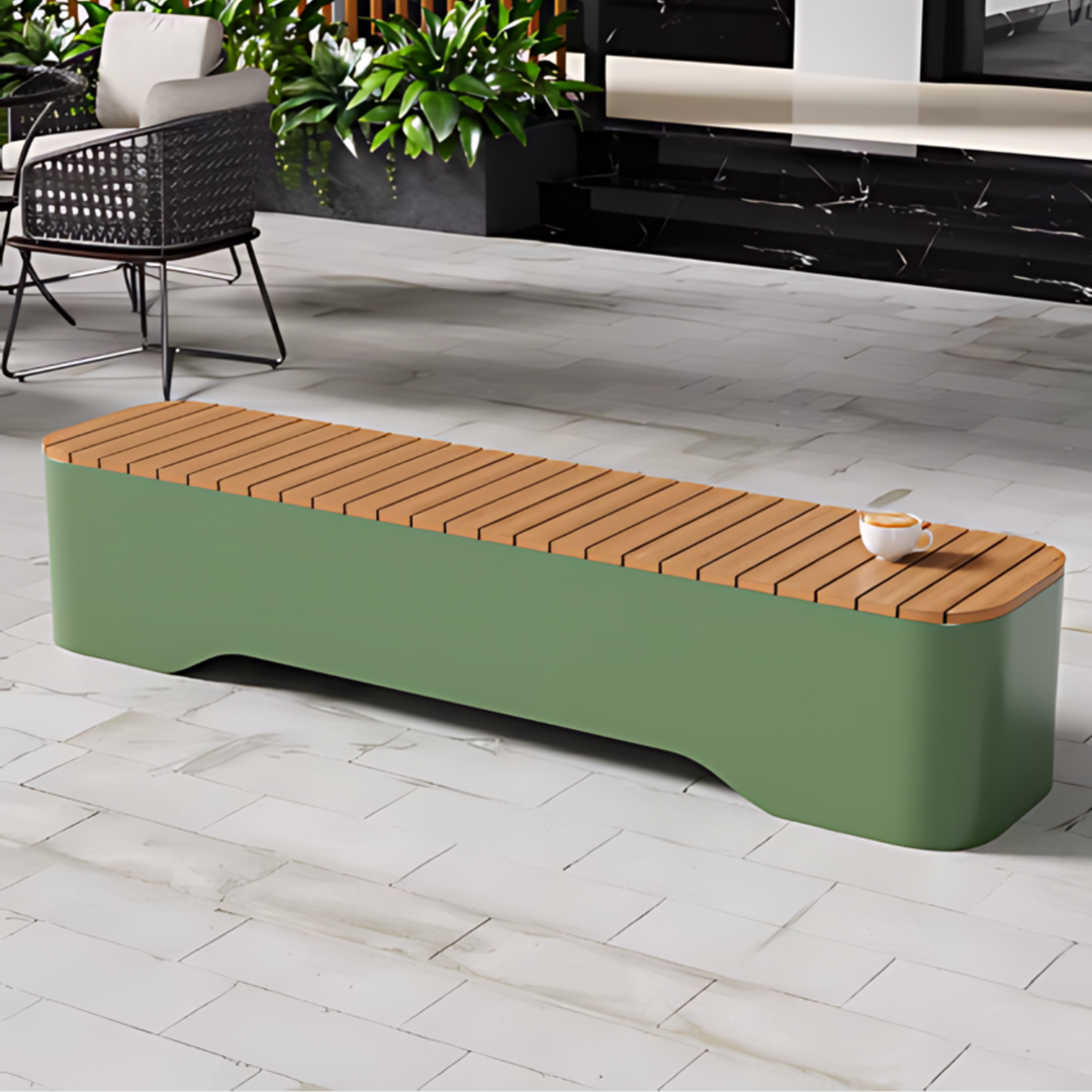 ORYQENZA Modern Outdoor Bench