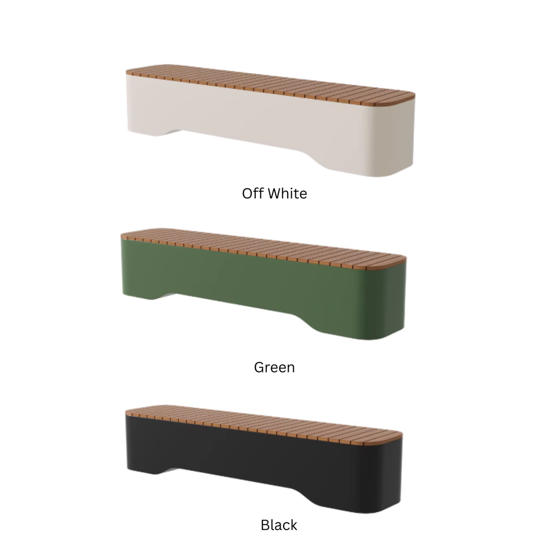 ORYQENZA Modern Outdoor Bench