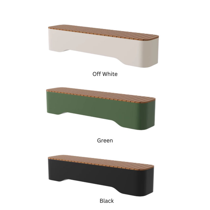 ORYQENZA Modern Outdoor Bench
