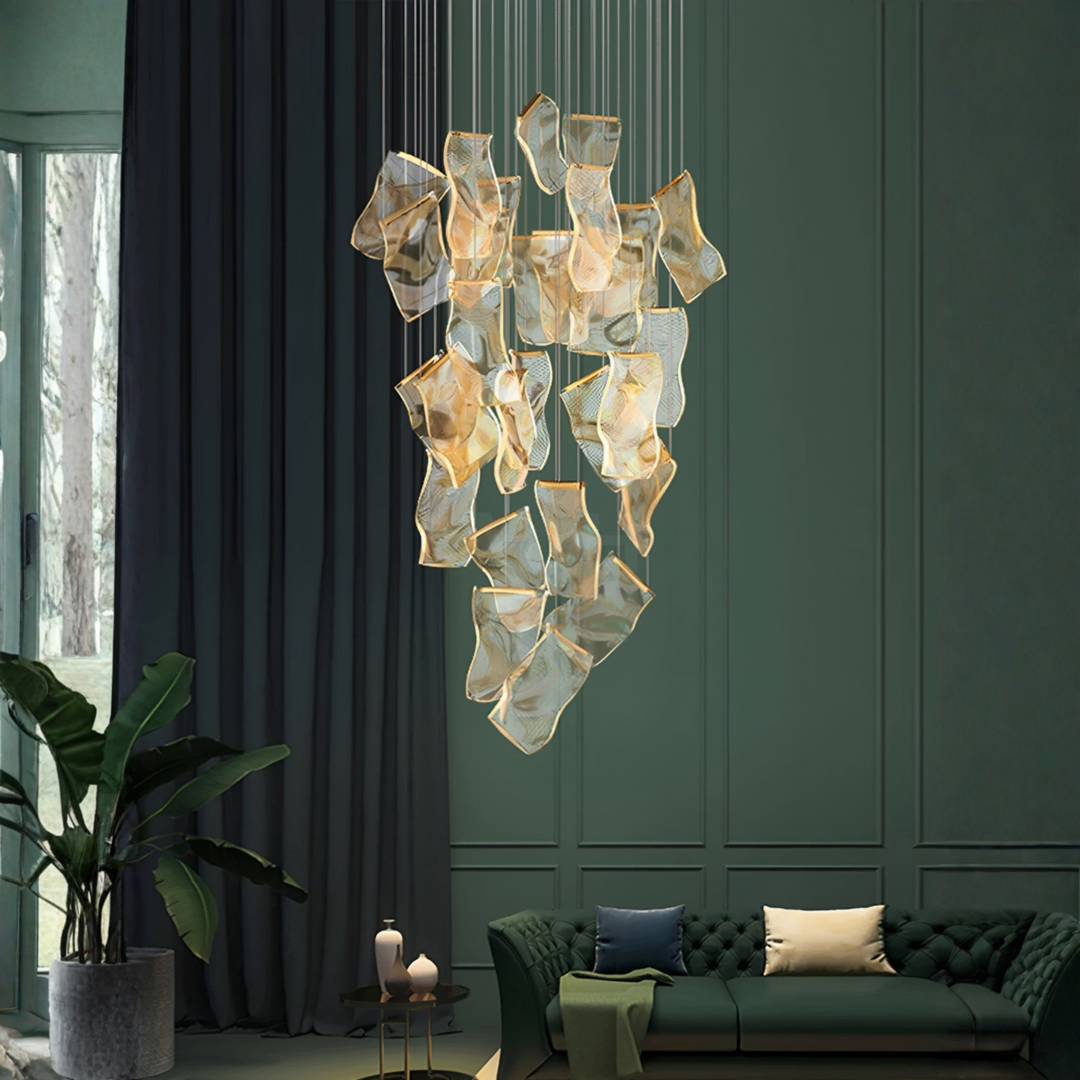 GRAFTON Modern Cascade Pendant Chandelier
