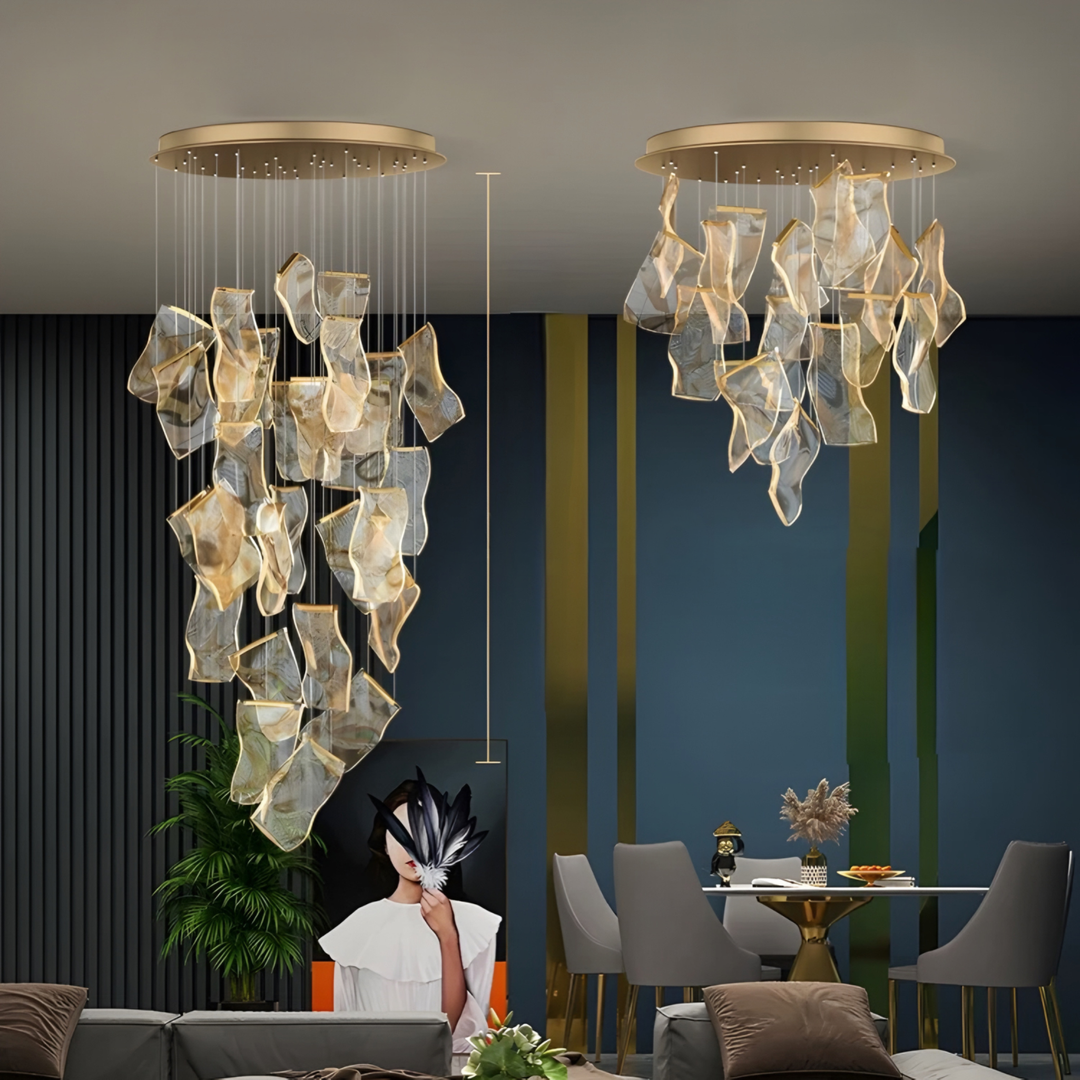 GRAFTON Modern Cascade Pendant Chandelier
