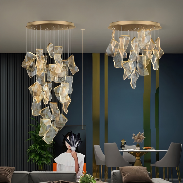GRAFTON Modern Cascade Pendant Chandelier