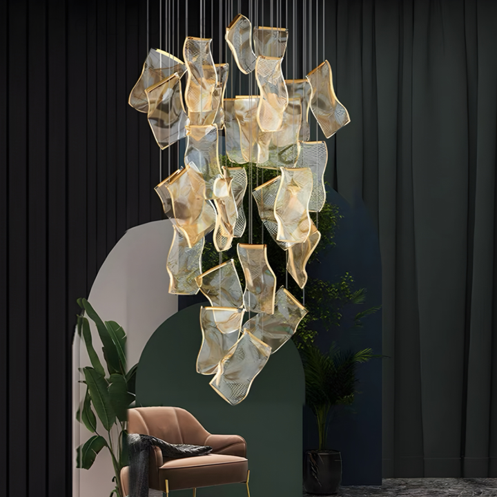 GRAFTON Modern Cascade Pendant Chandelier