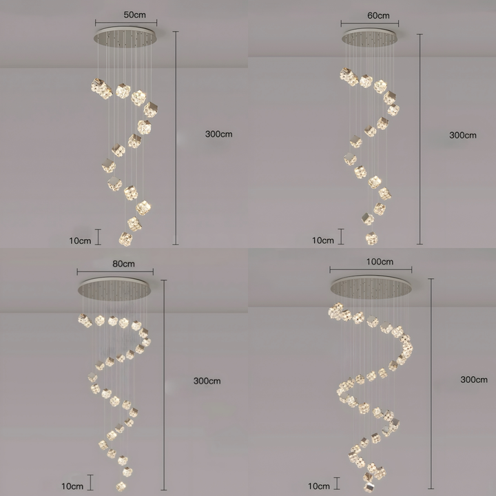DRAKEMONT Modern Crystal Chandelier