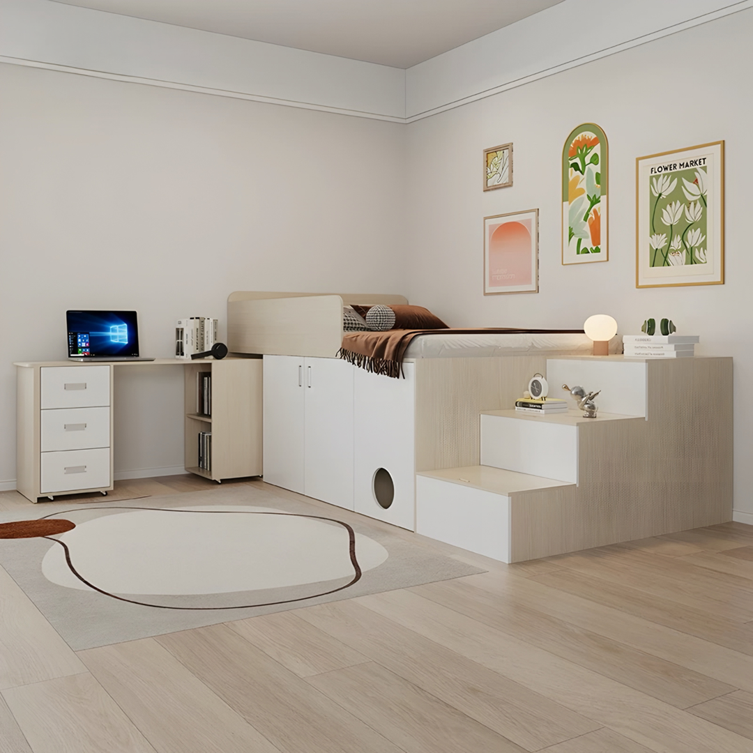 EVIAN Modern Multipurpose Storage Bedframe